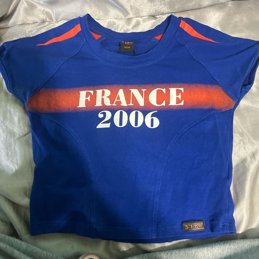 vintage y2k france 2006 shirt